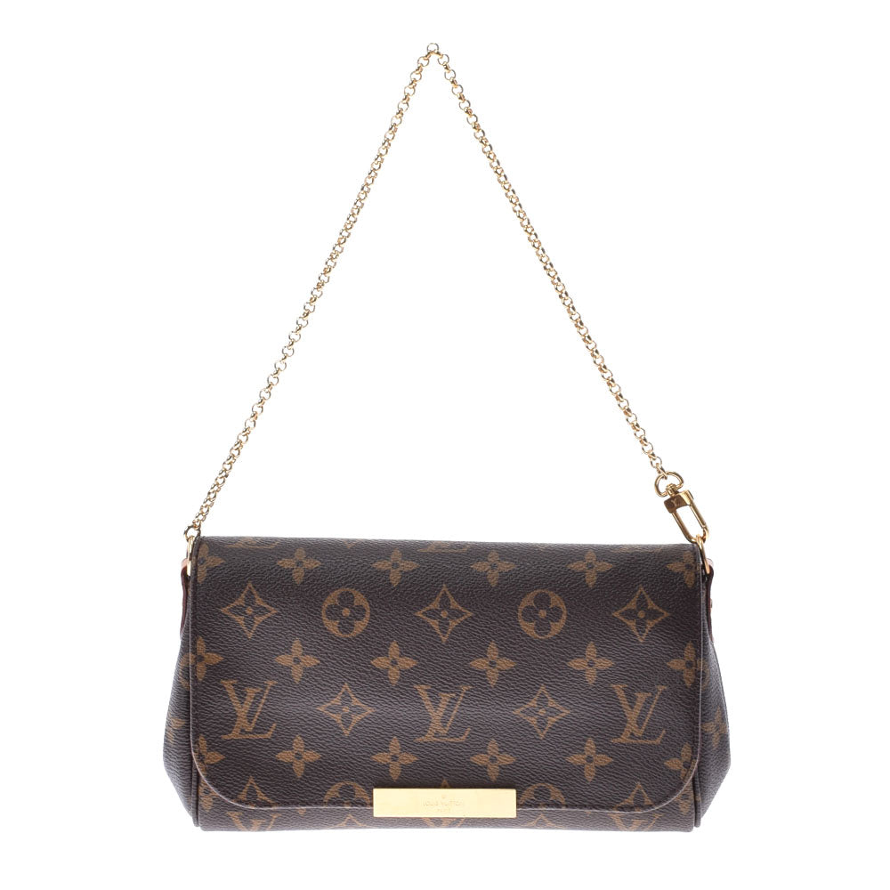 LOUIS VUITTON ルイヴィトン モノグラム フェイボリットPM 2WAY ブラウン M40717 レディース モノグラムキャンバス ショルダーバッグ Aランク 中古 