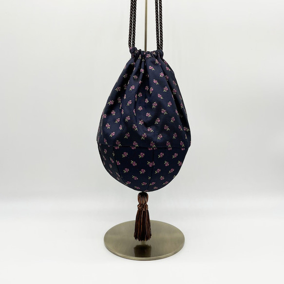 Lamp bag(navy) ランプ型巾着バッグ