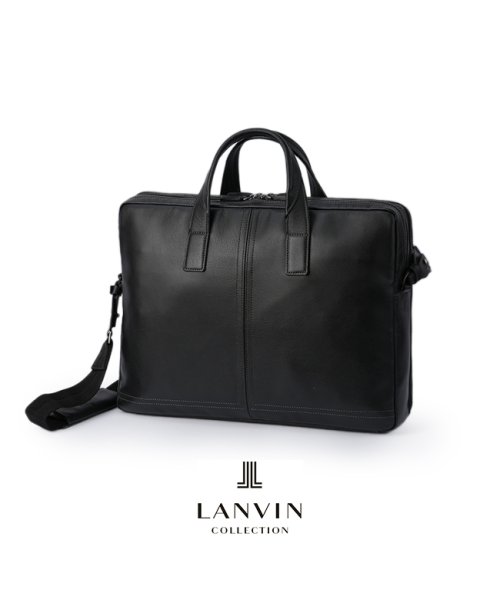 ランバンコレクション ビジネスバッグ ブリーフケース メンズ レザー 本革 撥水 防水 日本製 A4 B4 2WAY LANVIN COLLECTION 286