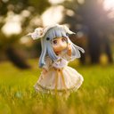 オビツ11服 ob11服 白いガーゼワンピース ねんどろいどどーる ドール衣装 ドール服 ob11 1/12サイズbjd服