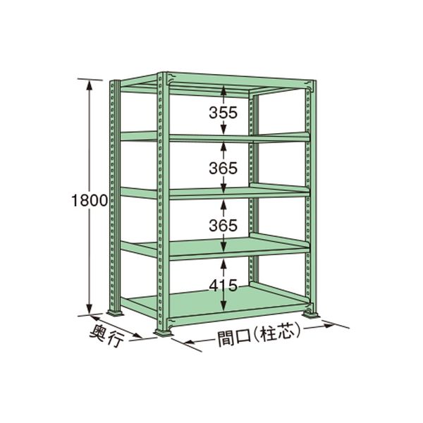 扶桑金属工業 【車上渡し】 中量ラック MS1818S