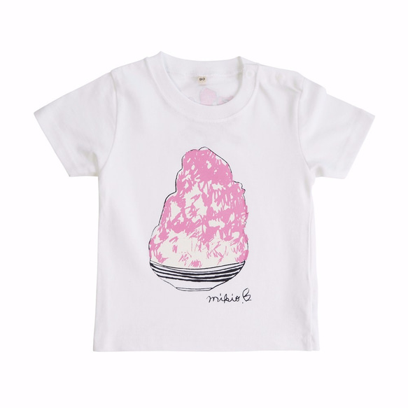 かき氷 ベビー＆キッズＴシャツ IchigoMilk 80 90 100 110 120 130 140 150 160