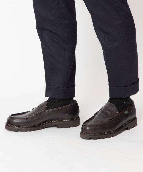 パラブーツ PARABOOT 99413 ビジネスシューズ REIMS ランス メンズ シューズ ローファー Lisse Cafe カフェ リスレザー ブラウン