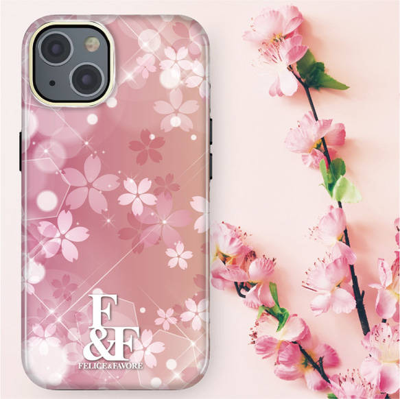 iPhoneケース ハードケース スマホケース ケース ブランド 花柄 オシャレ サクラ 桜 春 かわいい