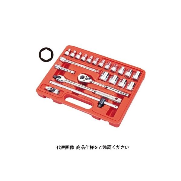 JTC 22pcs 9.5mmソケットセット JTCH322B 1セット（直送品）