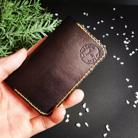 Cool Black Card Case【メッセージを付けられる】