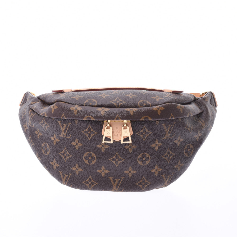 LOUIS VUITTON ルイヴィトン モノグラム バムバッグ ボディバッグ ブラウン M43644 ユニセックス モノグラムキャンバス レザー ウエストバッグ 新同 中古 