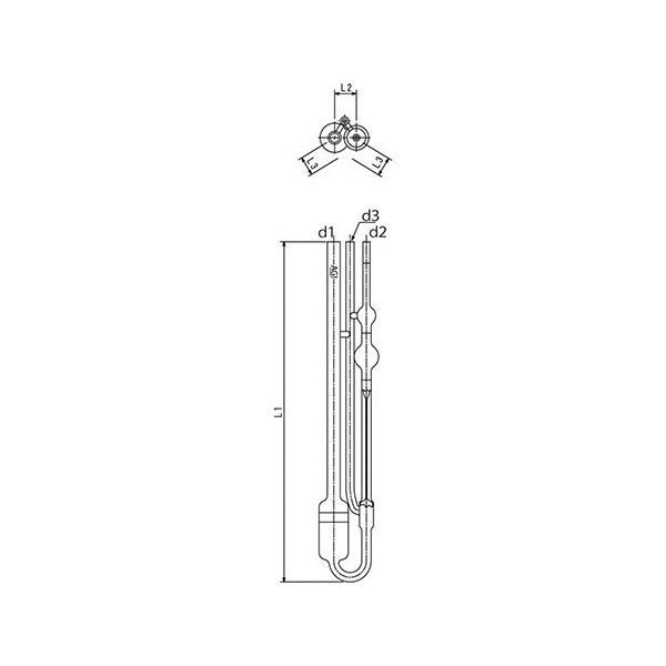 旭製作所 ウベローデ粘度計 4 4804-13 1個 64-9047-61（直送品）