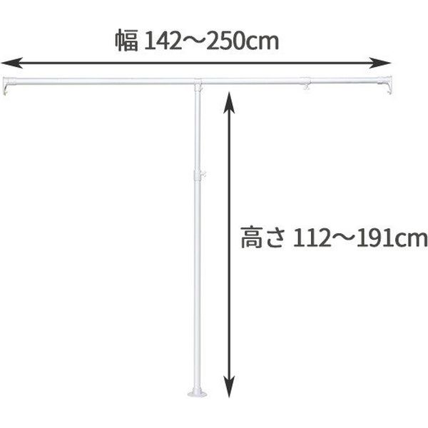 Ｔ型ハンガーポールセット TP-ST 1箱(６本入) 積水樹脂（直送品）