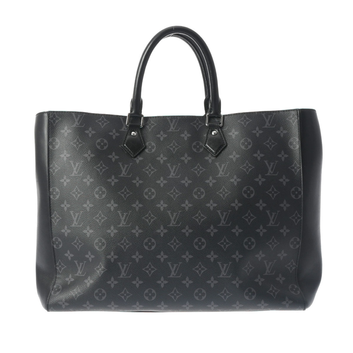 LOUIS VUITTON ルイヴィトン モノグラムエクリプス グランサック 黒/グレー M44733 メンズ モノグラムキャンバス トートバッグ ABランク 中古 