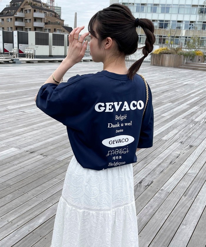 フレディエミュ/【GEVACO/ゲバコ】バックプリントオーバーサイズTシャツ