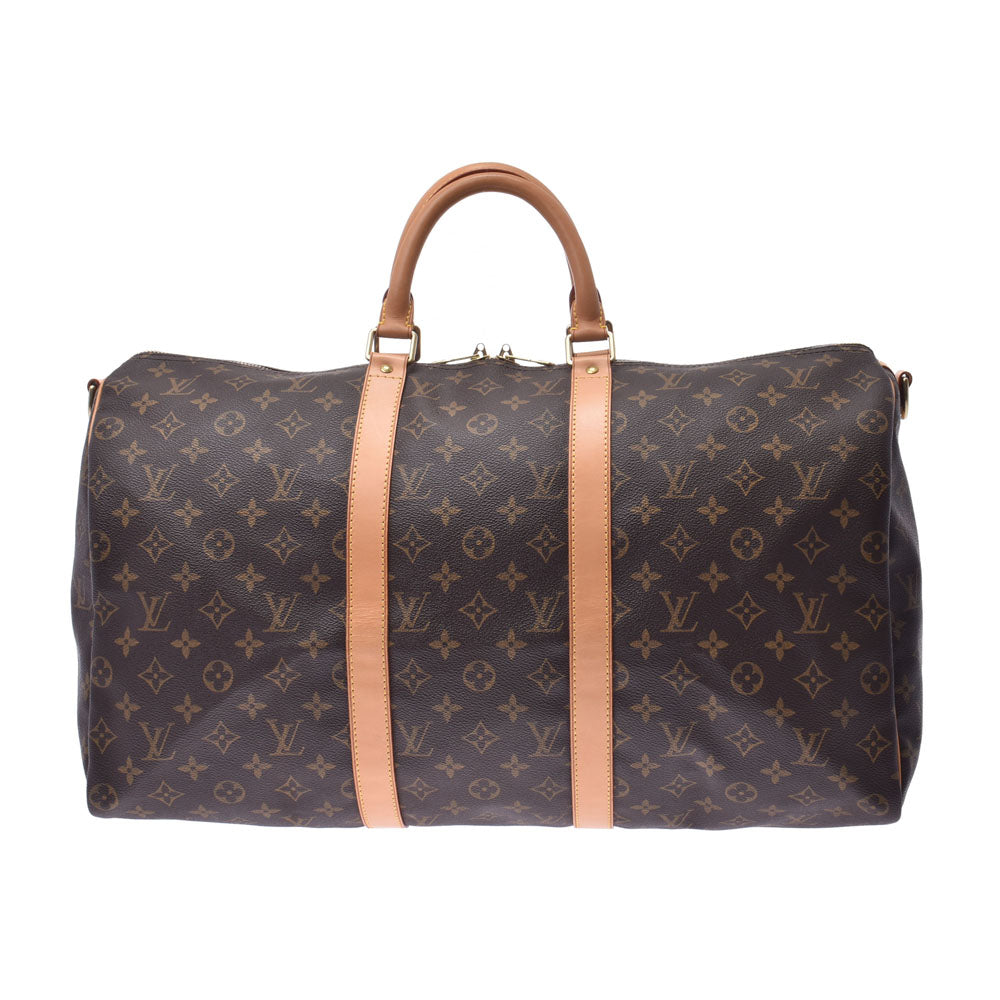 LOUIS VUITTON ルイヴィトンキーポル50  14145 ブラウン ユニセックス モノグラムキャンバス ボストンバッグ M41416   中古