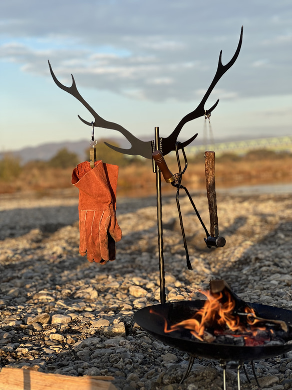 Deer horn ハンガー　　キャンプ　ランタンハンガー　おしゃれ