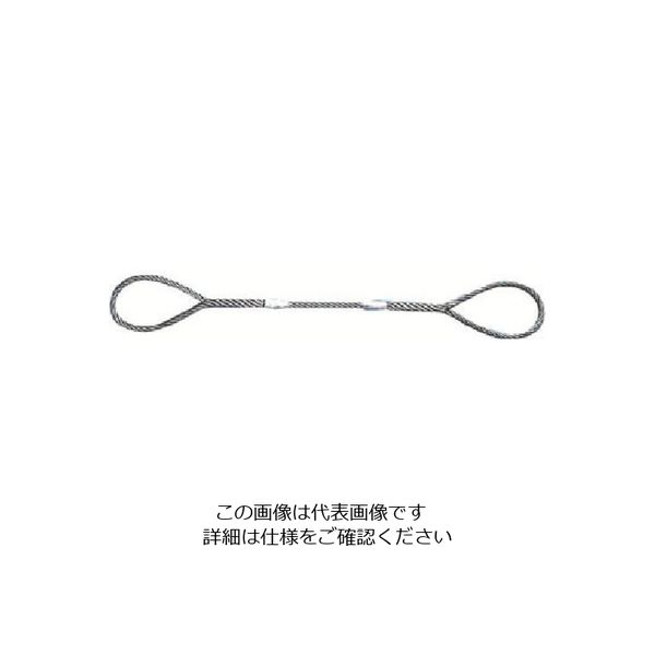 日興製綱 ニッコウ Wスリング（裸） 全長5.0m スリング径16mm W16-5H 1セット（5本） 815-7440（直送品）