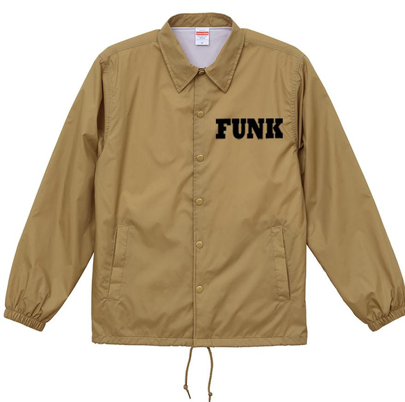 ☆新品☆FUNKロゴ COACH jacket コーチジャケットコヨーテ