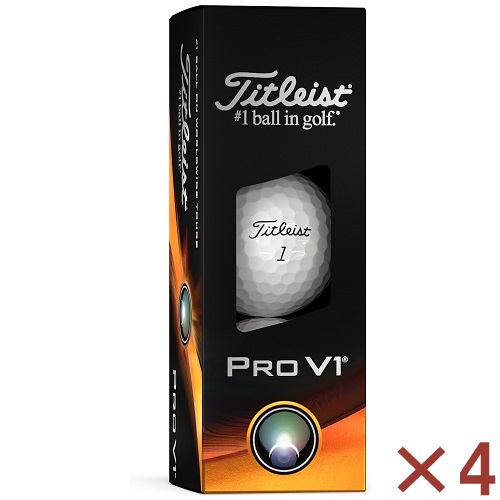 タイトリスト T2028S-3PJ PROV1 ゴルフボール 3球入り ホワイト【4個セット】