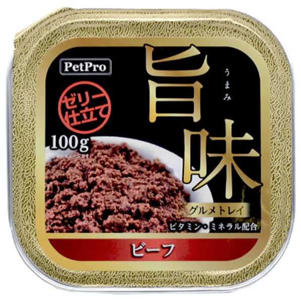 ペットプロ 旨味グルメ犬トレイ ビーフ 100g ｳﾏﾐｸﾞﾙﾒｲﾇﾄﾚ-ﾋﾞ-ﾌ100G