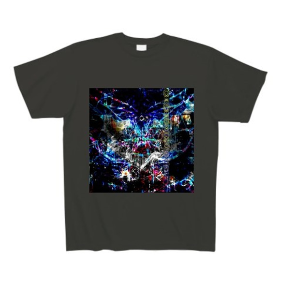 有効的異常症候群脳神経参◆アート◆文字◆ロゴ◆ヘビーウェイト◆半袖◆Tシャツ◆スモークブラック◆各サイズ選択可