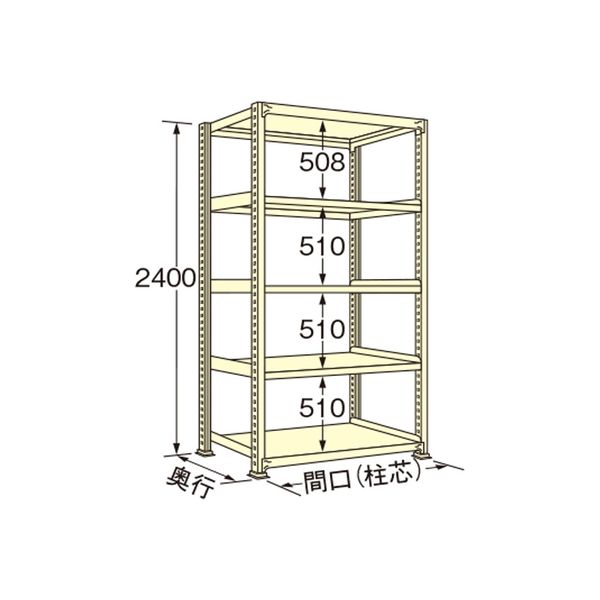 扶桑金属工業 【車上渡し】 中量ラック WM2412L