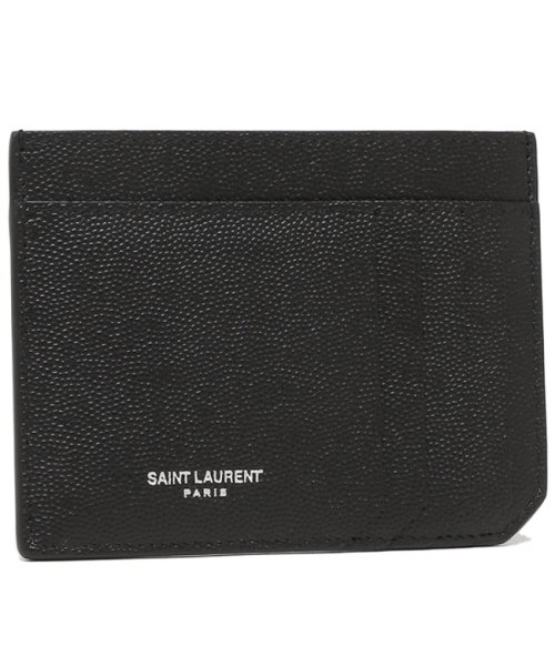 サンローランパリ カードケース パスケース IDカードケース ブラック メンズ SAINT LAURENT PARIS 607914 BTY0N 1000