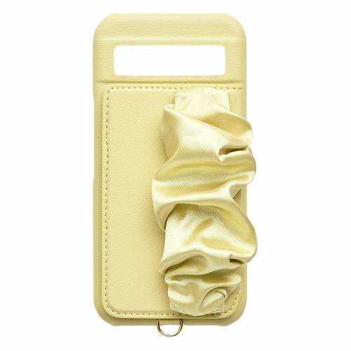 ユニケース Classy Scrunchie Case for Pixel8a(butter yellow) UNI-CSPX24M-2CSBY