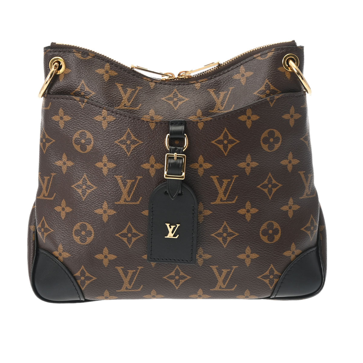 LOUIS VUITTON ルイヴィトン モノグラム オデオンNM PM ブラウン/ノワール M45353 レディース モノグラムキャンバス ショルダーバッグ Aランク 中古 