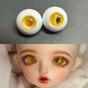 【12mm14mm16mm18mm】 ドールアイ ハンドメイドドール bjd 目 サイズ14/7 オビツ11アイ-4661