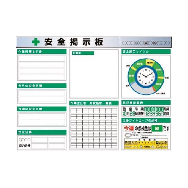 つくし工房 つくし スチール製フラット掲示板3点タイプセット 大タイトル=Aタイプ KG