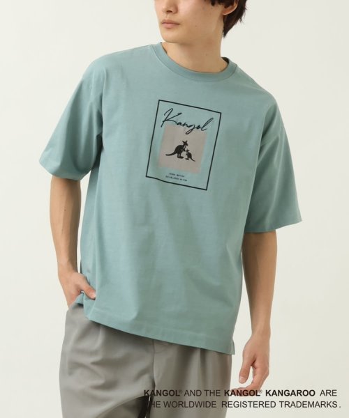 【コラボ/KANGOL】スクエアプリントワイドTシャツ