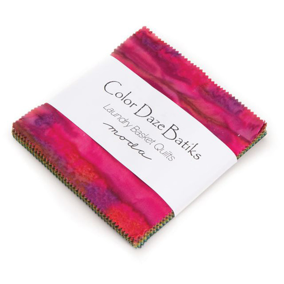 「Color Daze Batiks」moda Charm Pack (40枚) Laundry Basket Quil