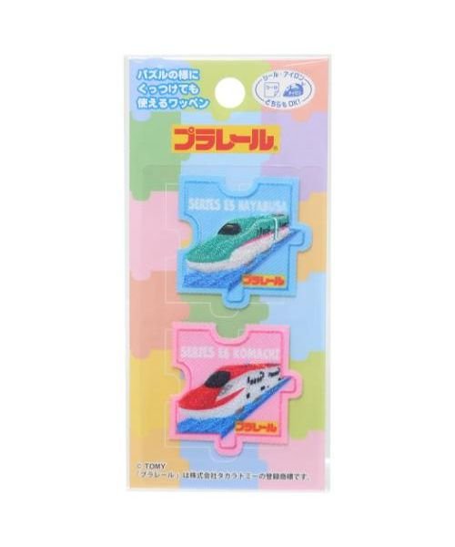 プラレール ワッペン アイロンパッチシール 鉄道 パイオニア 手芸用品 キャラクター グッズ