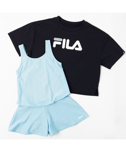 FILAキッズTシャツ付き水着2点セット