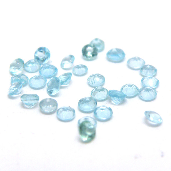 天然石 ルース　アパタイト(Apatite)　ラウンドカット　lo-apb-rf　2.5mm