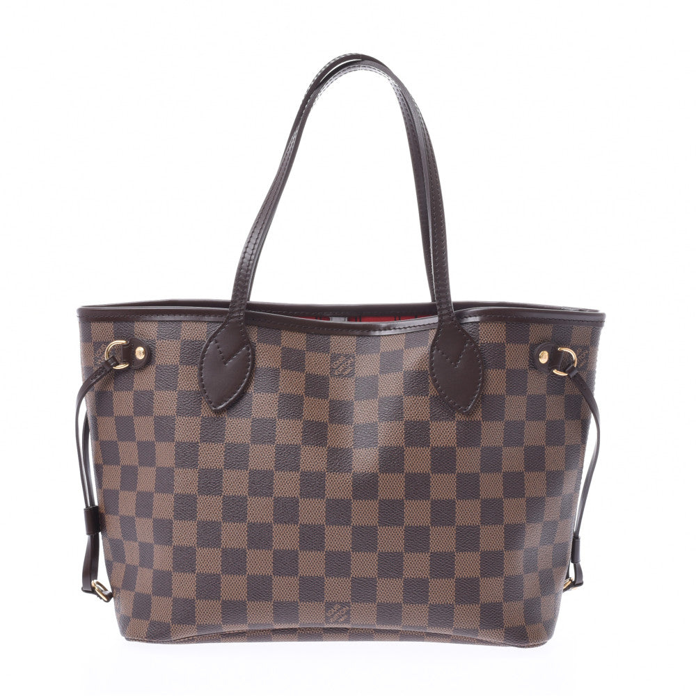 LOUIS VUITTON ルイヴィトン ダミエ ネヴァーフルPM 旧型 ブラウン N51109 レディース ハンドバッグ Aランク 中古 