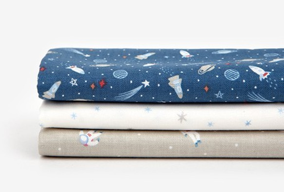 ★感謝セール20％OFF★『カットクロス3枚セット　 World of space』～44cmｘ53cm　3柄各1枚～