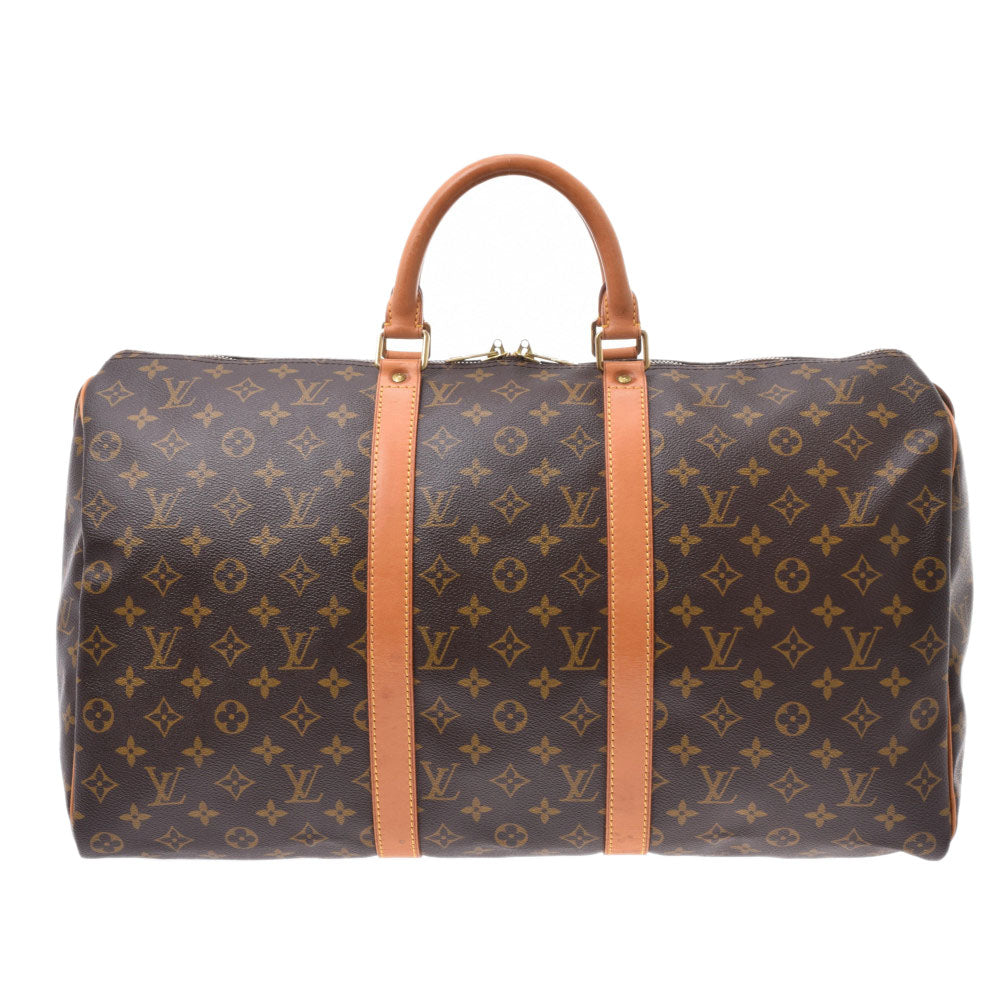 LOUIS VUITTON ルイヴィトン モノグラム キーポル50 ブラウン M41426 ユニセックス モノグラムキャンバス ボストンバッグ Bランク 中古 