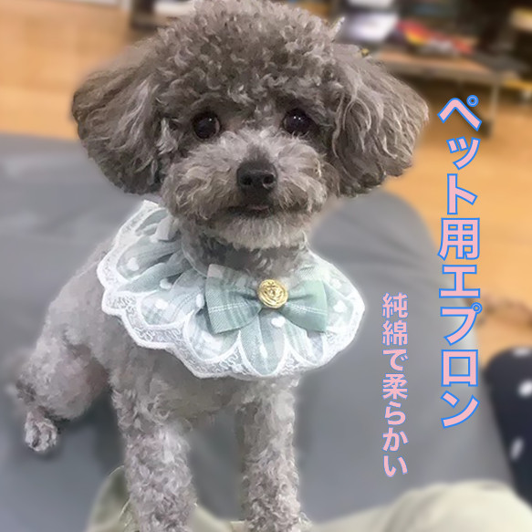 ペット用 猫ちゃん・犬ちゃん エプロン・レースリボン 可愛いアクセサリー