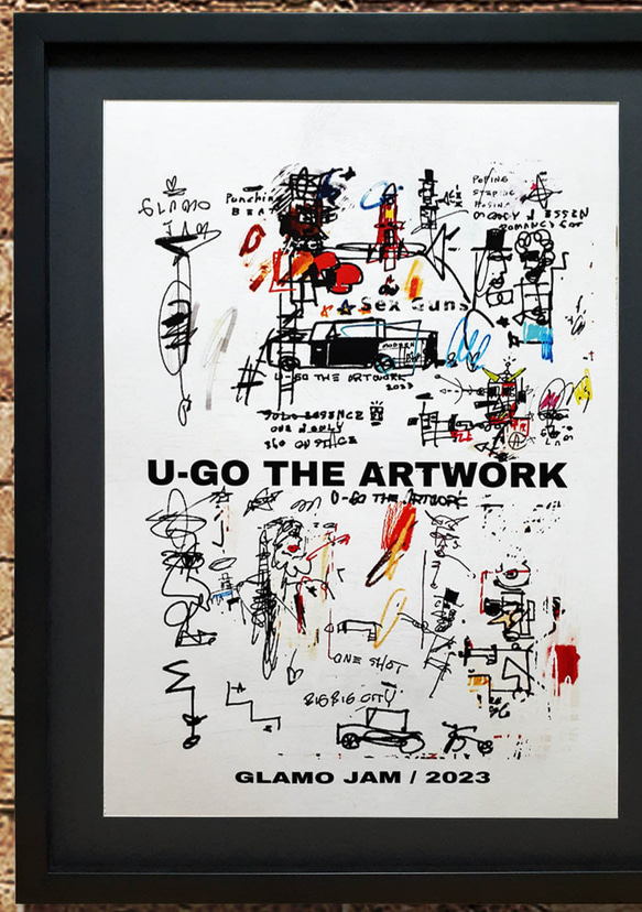 A3 ﾌﾚｰﾑ込み ｲﾝﾃﾘｱ ｸﾞﾗﾌｨﾃｨ「U-GO THE ARTWORK」