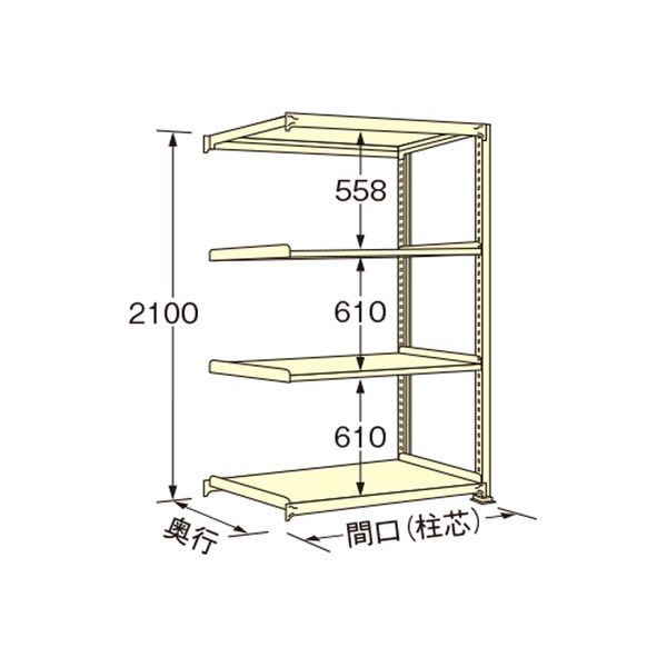 扶桑金属工業 【車上渡し】 中量ラック WM2115M04R 1台（直送品）