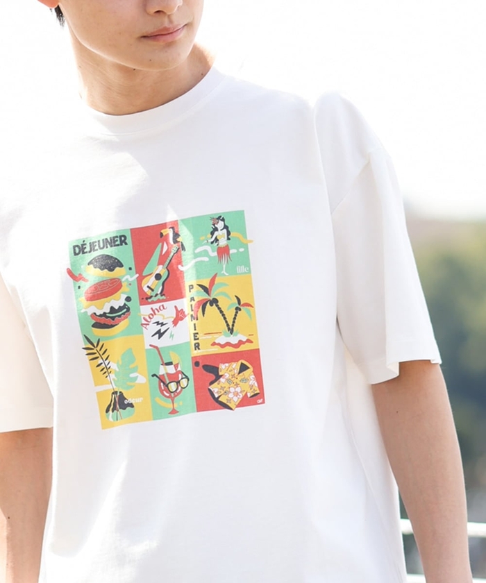 アー・ヴェ・ヴェメンズ/【イラストレーターコラボ】トラベルイラストTシャツ(TRAVELシリーズ）