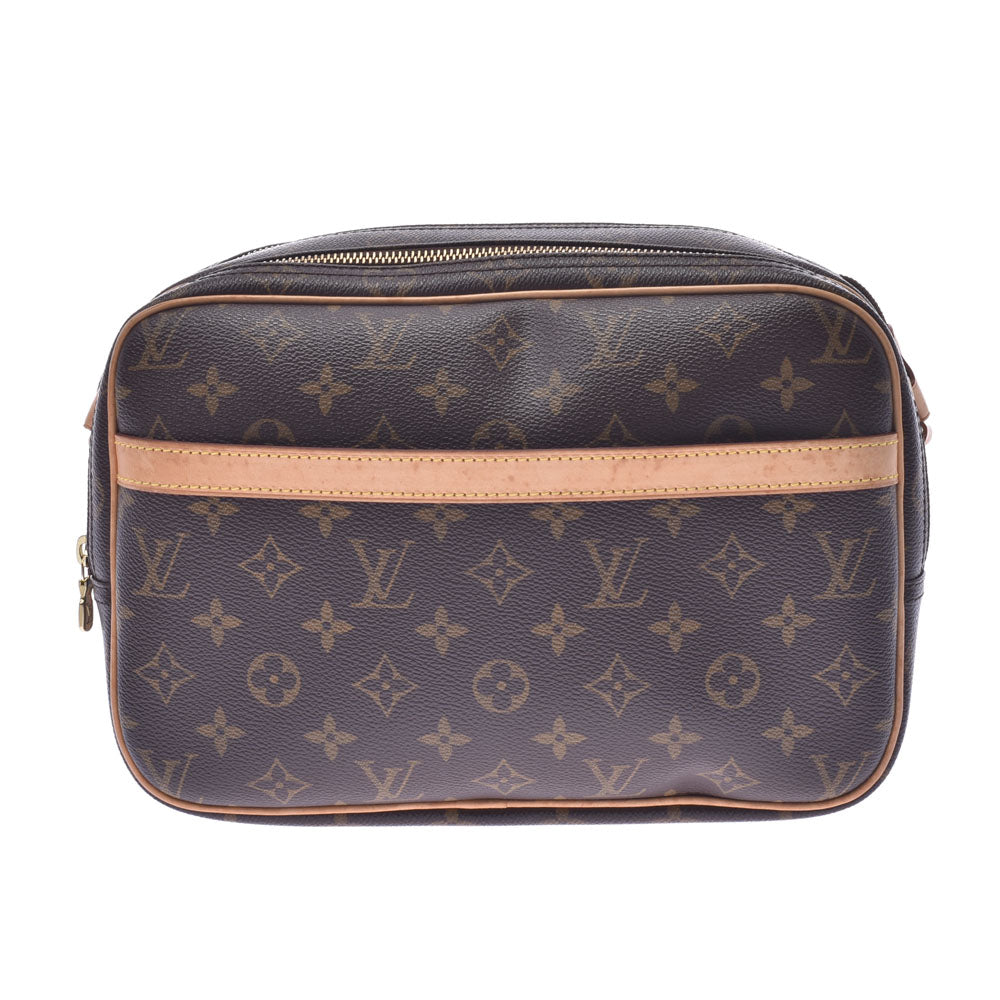 LOUIS VUITTON ルイヴィトン モノグラム リポーターPM ブラウン M45254 ユニセックス ショルダーバッグ Bランク 中古 