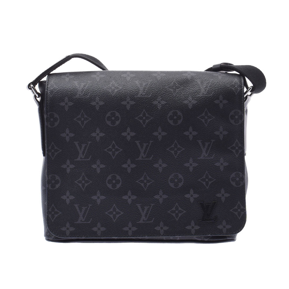 LOUIS VUITTON ルイヴィトン モノグラム エクリプス ディストリクトPM　NM 黒/グレー M44000 メンズ モノグラムエクリプスキャンバス ショルダーバッグ Aランク 中古 