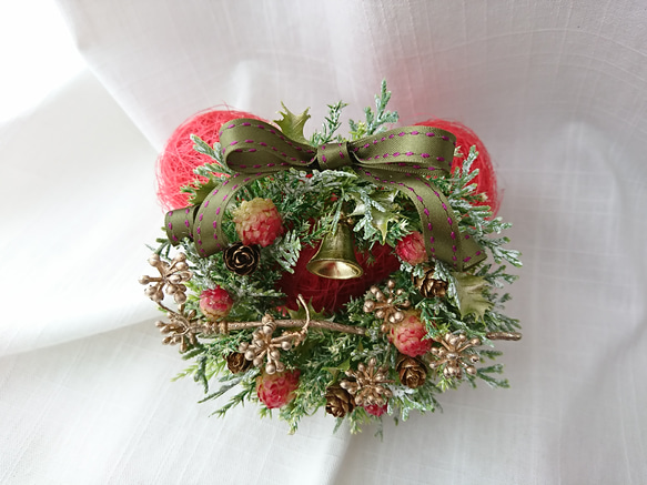 リース［ heart de christmas wreath ( cherry pink ) ］