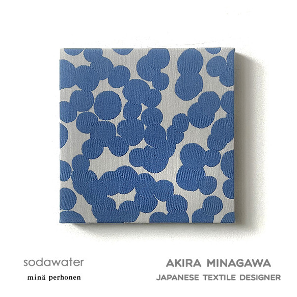 ミナペルホネン　ファブリックパネル　soda water ソーダウォーター　18×18cm　 mina perhonen