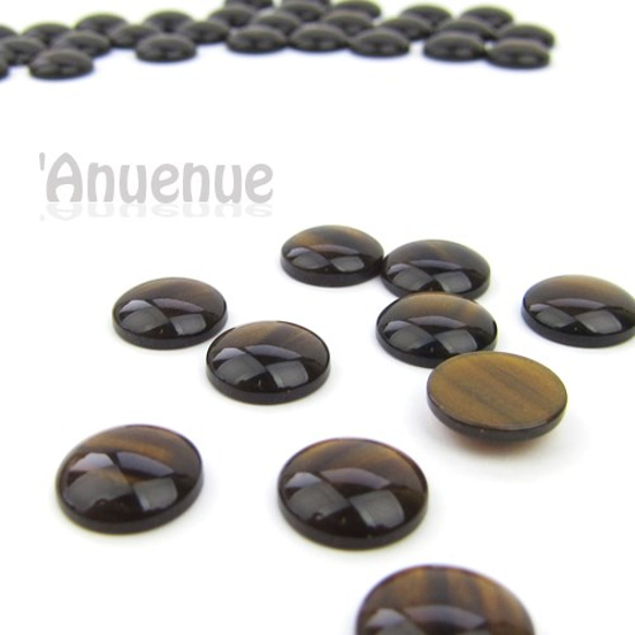 ラウンドカボション12mm 【Tiger Eye】 10個