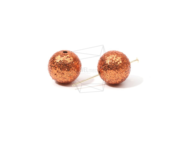 BSC-477-G【4個入り】スパンコールボールビーズ, Sequins Ball Beads /14mm