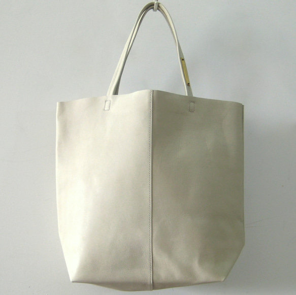 OTONA eco-bag VMサイズ  グレージュ　本革製　トートバッグ