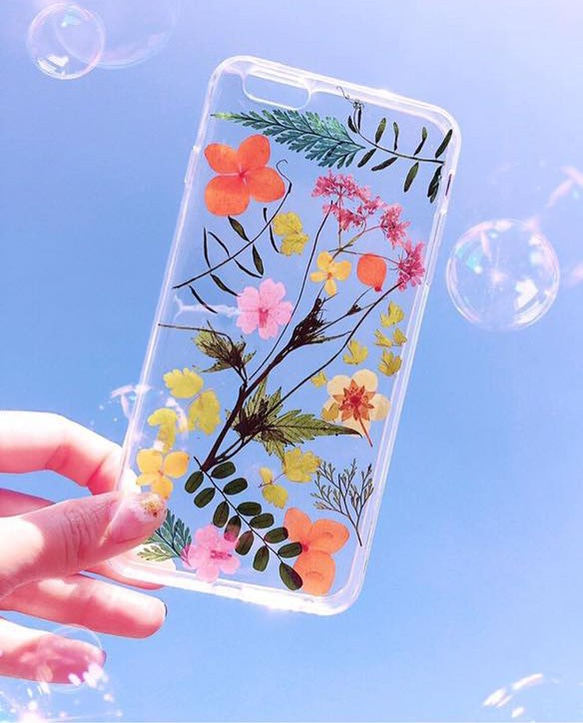 夏と秋:: Yahua手IPHONE携帯電話のシェルは花のphonecaseを押します