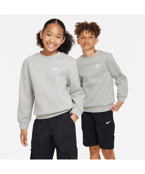 NIKE/K NSW CLUB FLC CREW LS LBR