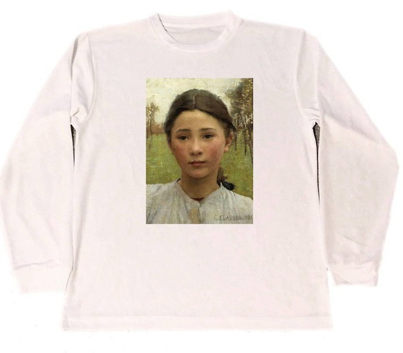 ジョージ・クラウゼン　ドライ　Tシャツ　少女　George Clausen　名画　絵画　グッズ　長袖　ロング　ロンＴ